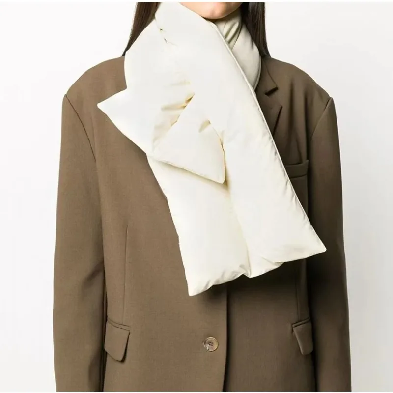 JIL@ Новый зимний универсальный однотонный утолщенный теплый шарф унисекс с