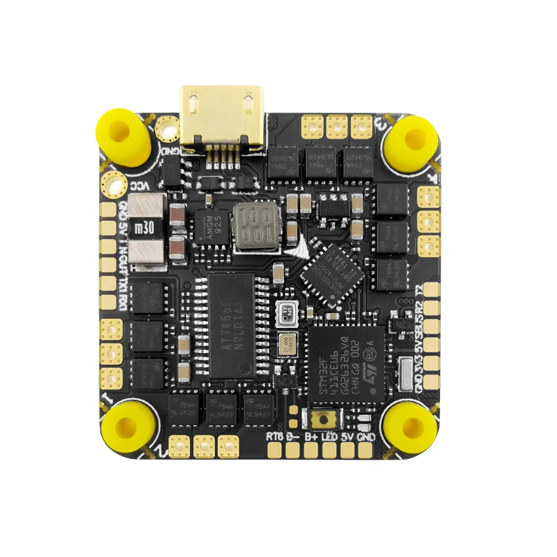 Контроллер полета HAKRC GHF411AIO F411 BLHELI _ S 20A/35A 5-6s ESC AIO 25,5 мм для беспилотных летательных аппаратов с дистанционным управлением FPV
