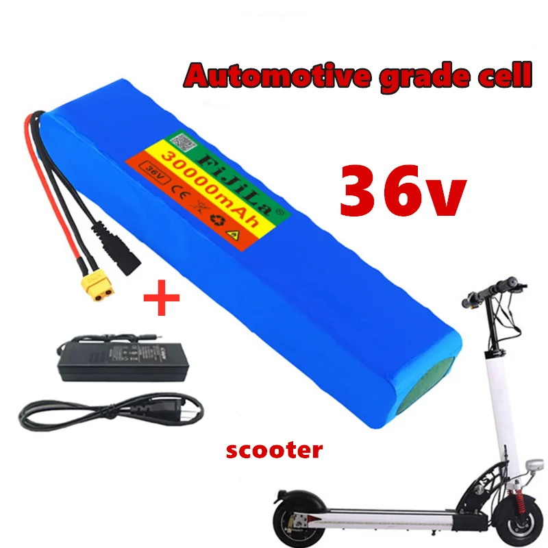 

Ebike 36V 30Ah 600watt 10S3P lithium ion battery pack 15A BMS For xiaomi mijia m365 pro ebike bicycle scoot XT60 T Plug