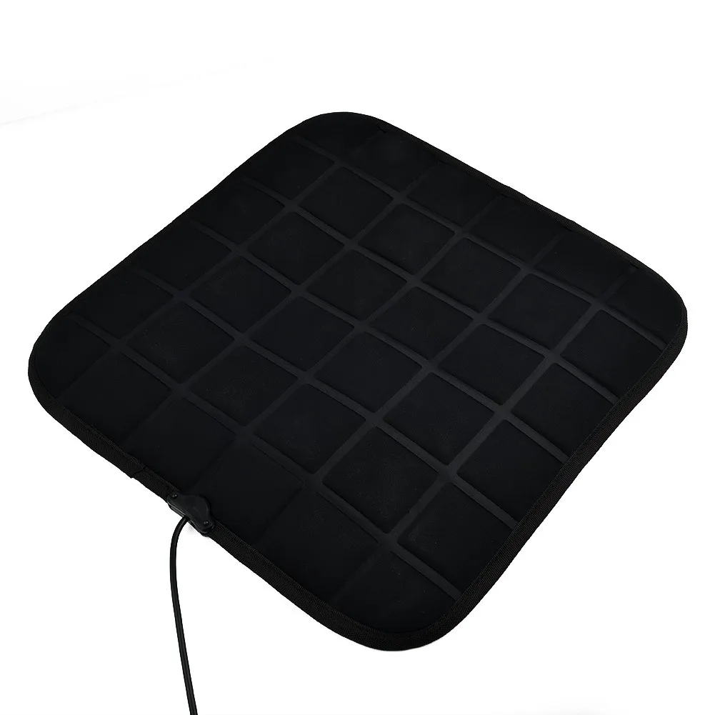 

Universal Car Seat Pad Cushion Cover Heating Heater Kit Warm Heated Winter Black 30 Seconds Quick Heat Temperature Adjustable