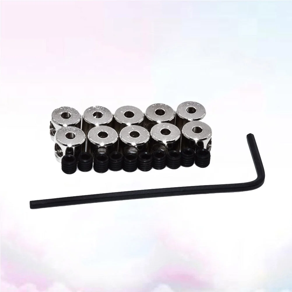 50pcs Special Screw Wrench Badge Accessories Separator Interface Beam Metal Accessories(Silver)