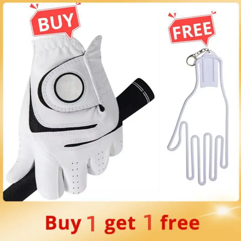

1 Pc Golf Gloves Men Left/Right Hand Soft Breathable Pure Sheepskin Anti-Slip Golf Guantes Comfortable Fitting Mittens Women Men