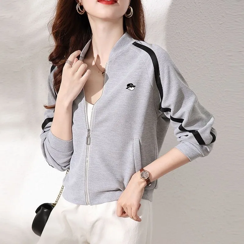 

Women Golf Coat Clothing Baseball Uniform Spring Autumn Loose Casual Long-sleeved Golf Jacket Ladies Korean Joker Cardigan Top
