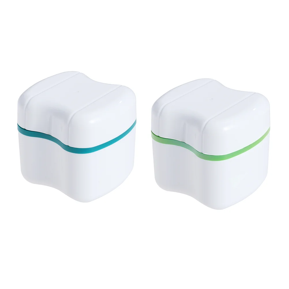 

Denture Case Container Box Storage Holder Retainer False Bath Teeth Cup Mouthguard Guard Mouthcleaning Pocket Dentallid