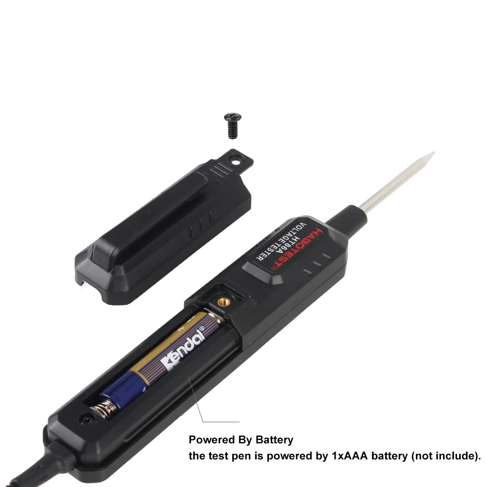 Автомобильный тестер напряжения с фонариком ЖК-дисплеем 0 8-100 в