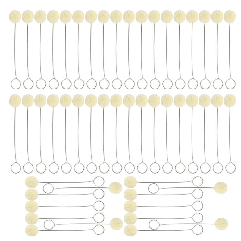 50 шт. шерстяная шариковая кисть Daubers кожаный аппликатор для крашения Dauber с