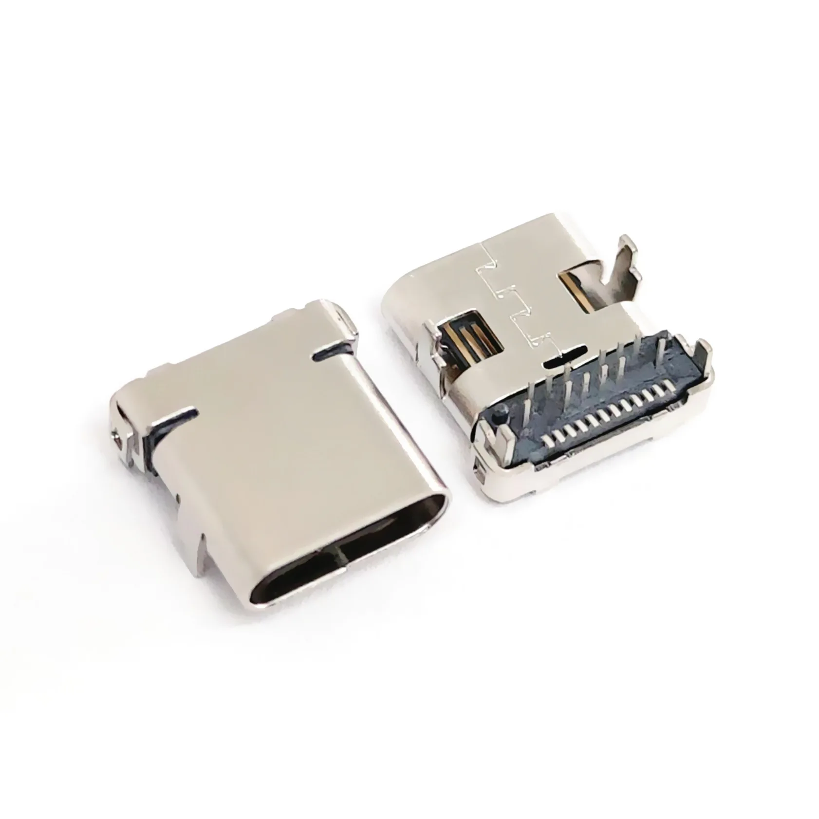 Разъем-гнездо TYPE-C 24PIN для платы, фронтальныйзадний, с удлинением 8.6510 мм, четырехконтактный, для платы, гнездовой разъем (art.: 3920d952e5257) - 3920d952e5257