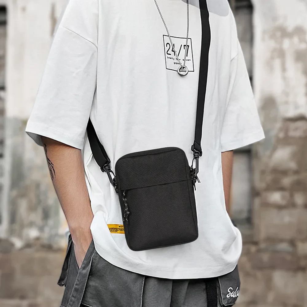 

Student Bags Color Korean Casual Bag Shopper Bag Purse Shoulder Men Oxford Messenger Cloth Simple Small Solid Phone Handbag