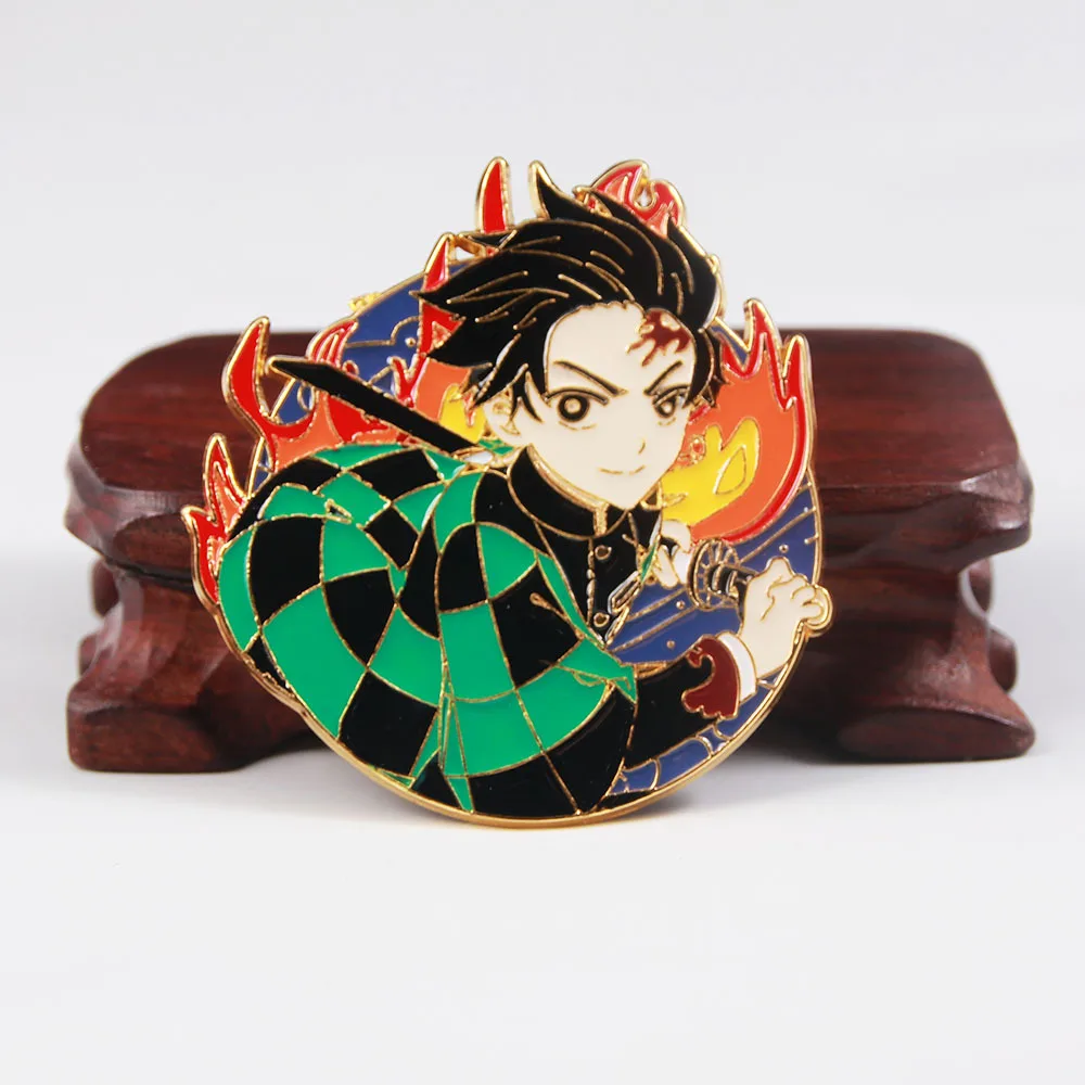 Металлические Значки для косплея из аниме рассекающий демонов брошь реквизит