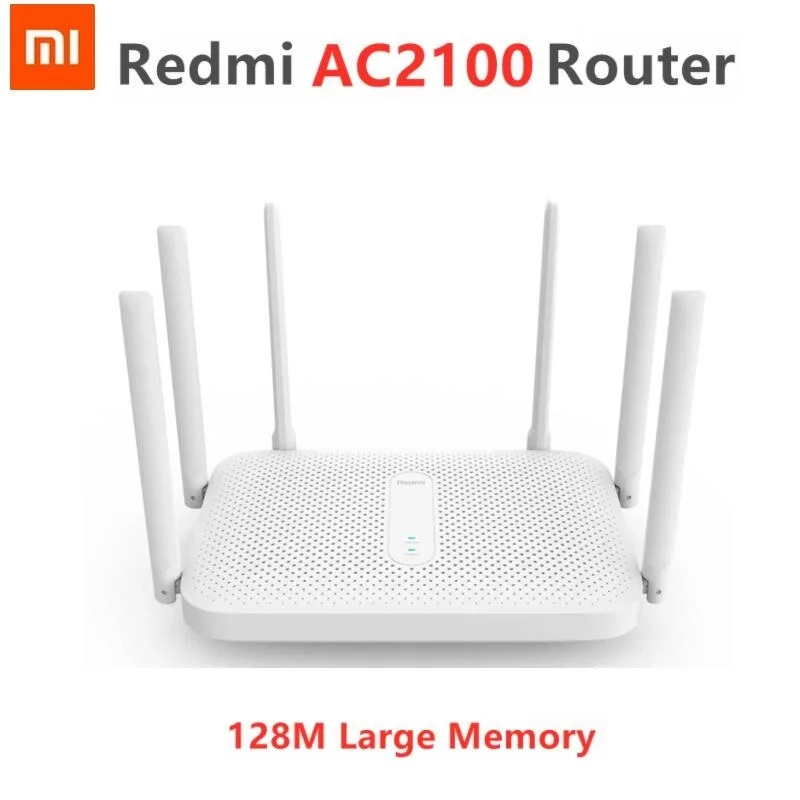 

Оригинальный маршрутизатор Xiaomi Redmi AC2100 Gigabit 2,4G 5,0 ГГц двухдиапазонный 2033 Мбит/с беспроводной маршрутизатор Wi-Fi ретранслятор 6 антенн с высоки...