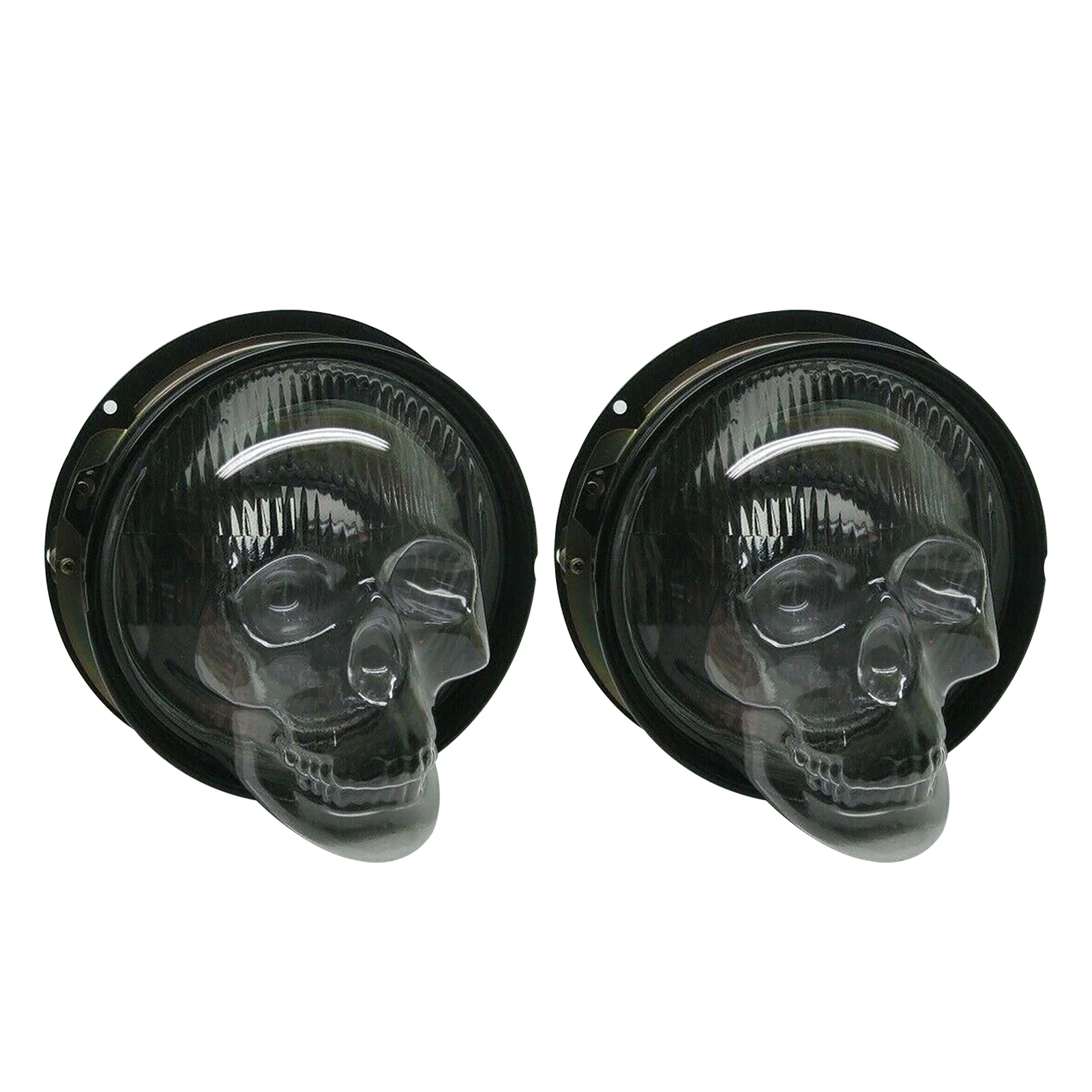 

2021 New Skull Headlight Covers For Car 5/7 Inch Round Car Headlight For Truck Auto Decorative Protective Head Lamp Cover