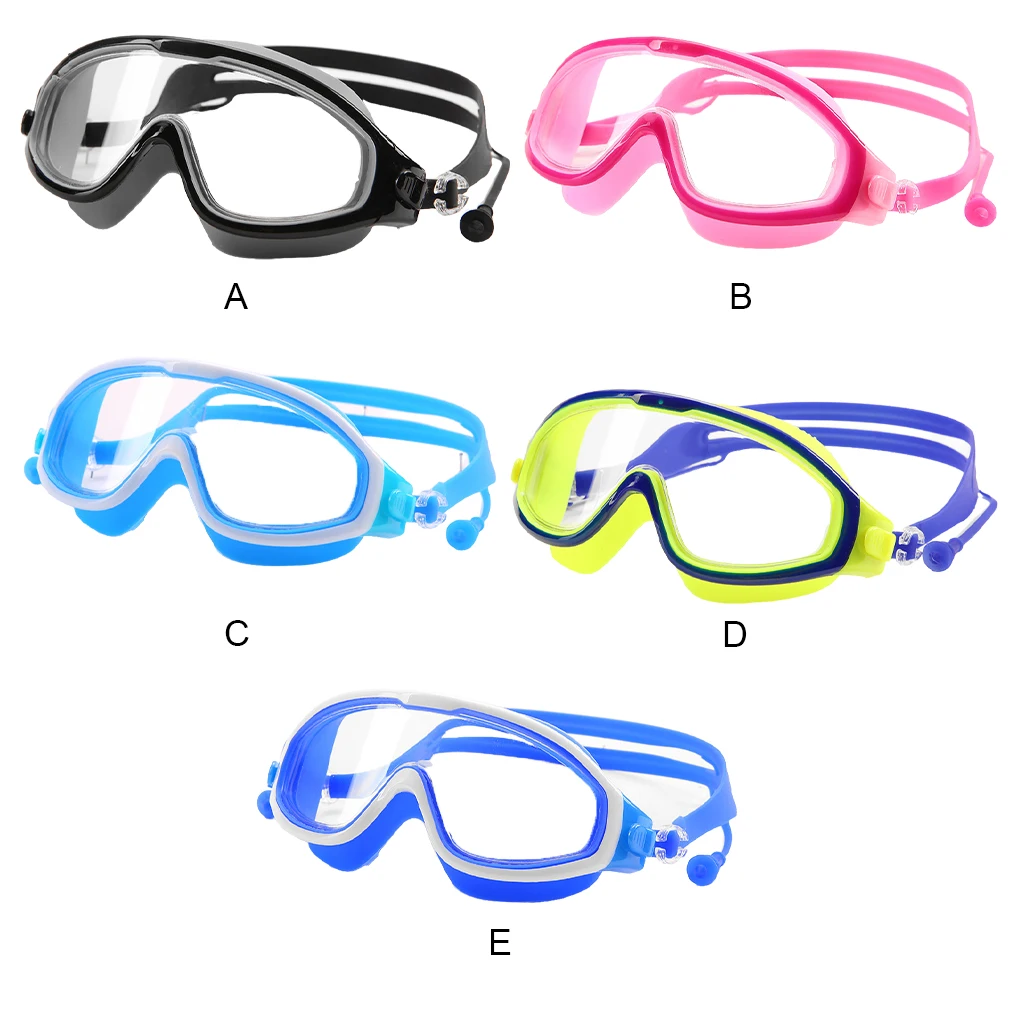 

Kids Swimming Goggles Waterproof Anti-fog Adjustable Children Glasses Elastic Boys Girls Training Clear Eyeglasses