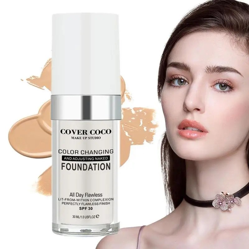 Сменяющий цвет консилер 30 мл меняющий теплый тон кожи основа SPF для макияжа