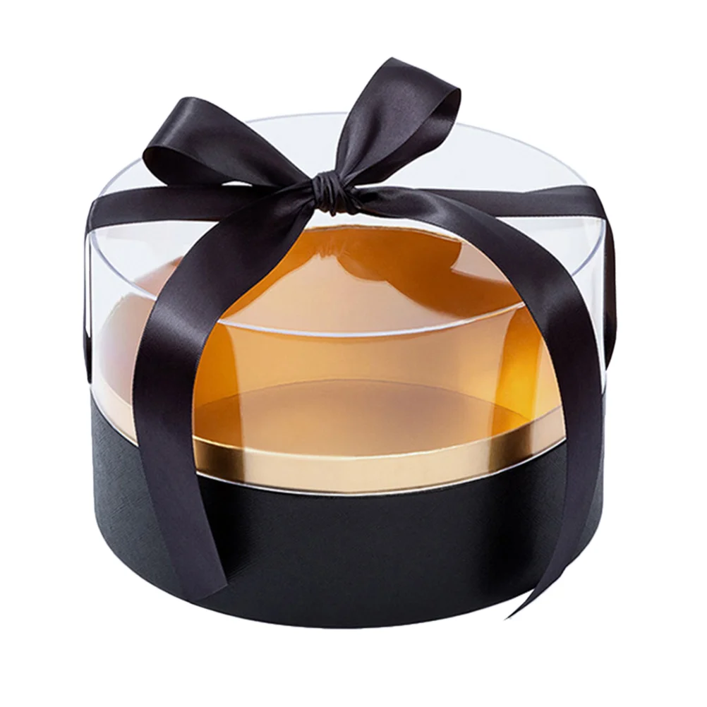 

Round Mother's Day Box Eternal Flower Box Party Favor Container with Window