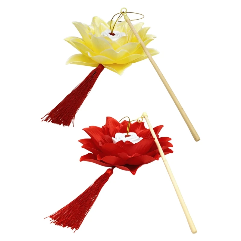 

Portable Amazing Musical Blossom Lotus Flower Light Outdoor Party Glowing Lanterns for Mid-Autumn Festival Gift