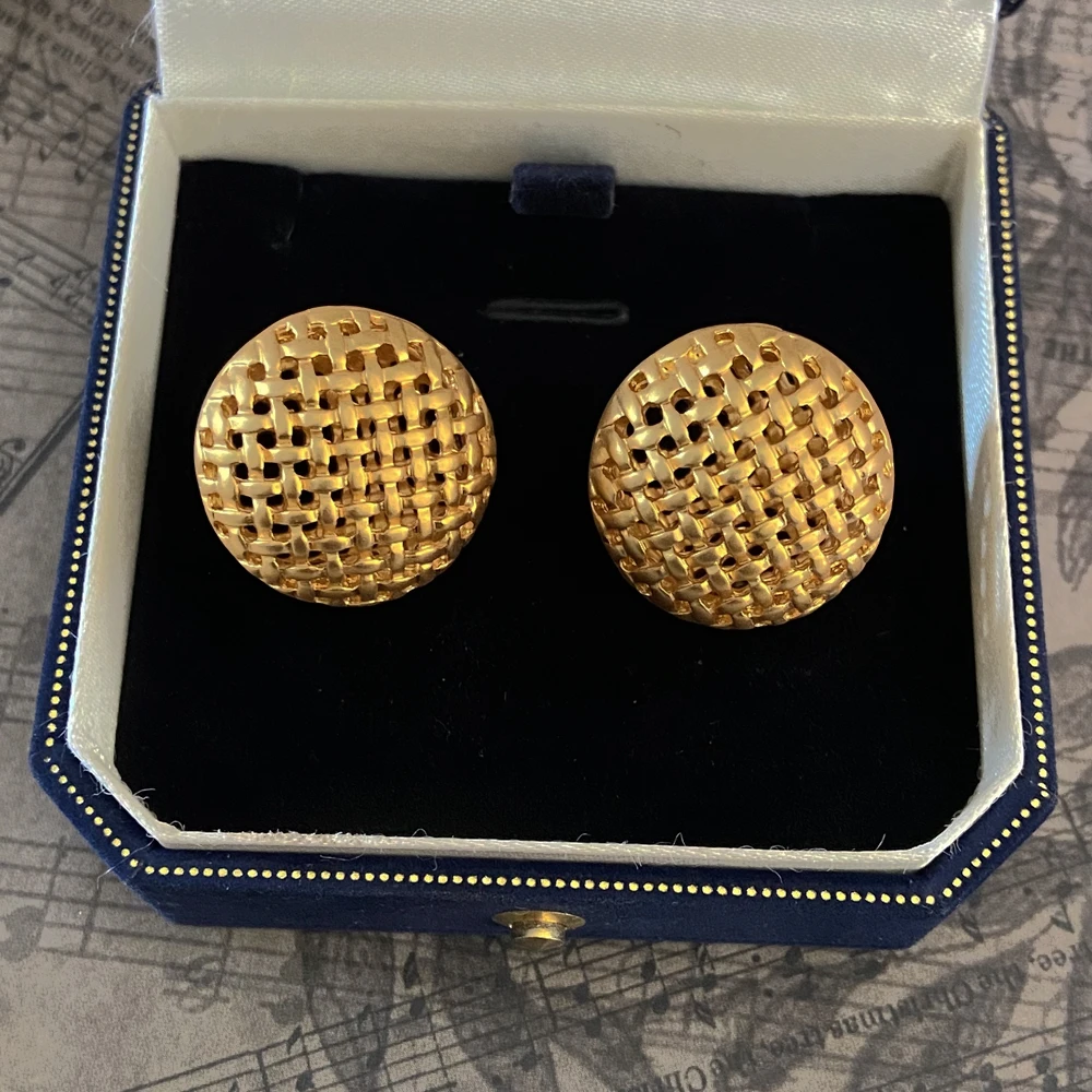 Ретро геометрический полый шар с двусторонними сережками роскошные модные