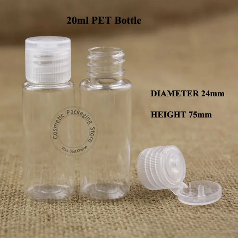 Акция 50 шт./лот 20 мл пластиковая бутылка для лосьона косметический контейнер