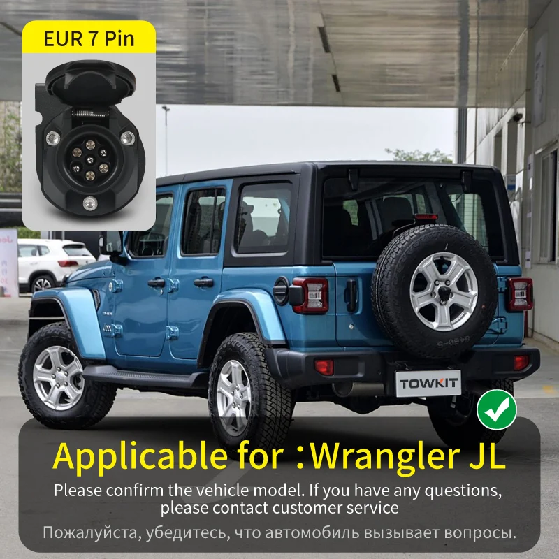 

Для Jeep Wrangler JK/JL жгут проводов прицепа Eur 13/7-контактный прицеп задний фонарь для автофургона Австралия 12/7-контактный Jeep Gladiator JT