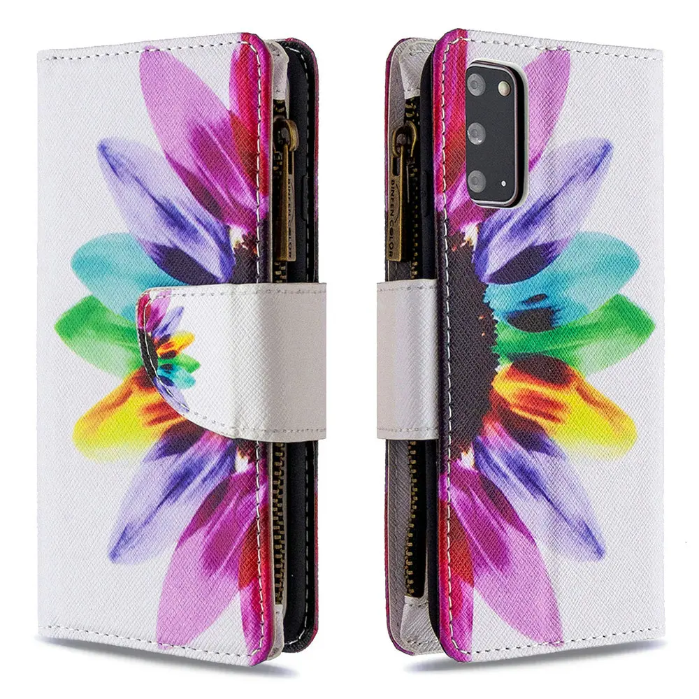 

Zipper Wallet Flip Case for Samsung Galaxy S22 S21 Ultra Note 20 S20 FE S10 S9 Cover Leather 360 Protect Coque S 21 Plus 10 Lite