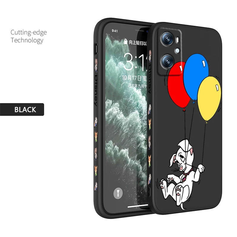 Perdita милый щенок Диснея жидкая левая веревка для OPPO Find Reno 7 6 X6 X5 X3 X2 A98 A96 A15 A53 A74 A72 A5