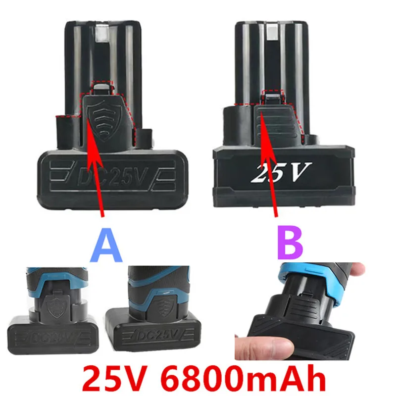 

25V 21V 16.8V 12V 18650 Lithium Li-ion Battery For Cordless Screwdriver Electric Drill Battery Power Tools Charger Battery 3.7V