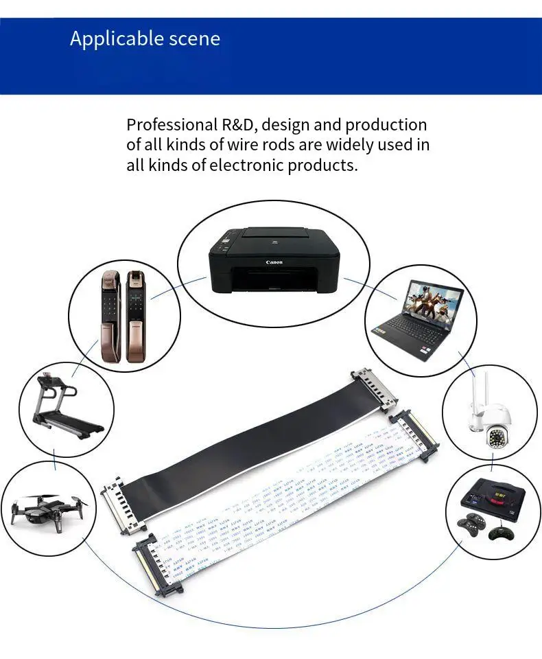 Fpc/ffc Гибкий плоский кабель LVDS 4K HD LCD TV компьютерный экран Линия 41P/51P соединитель