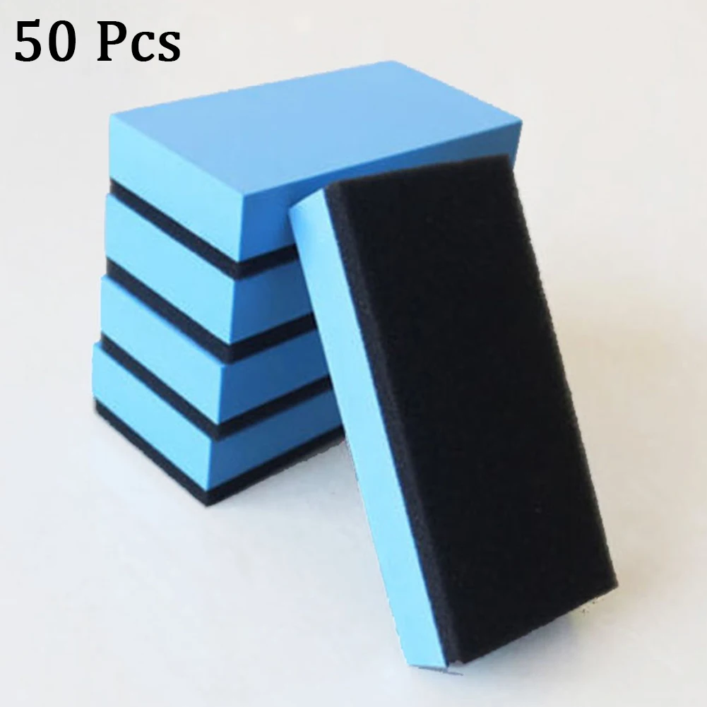 

50pcs SPTA Crystal-Plated Square Sponge Car Ceramic Coating Sponge Painted Polishing For Car Waxing And Coating (Bulk Sale)