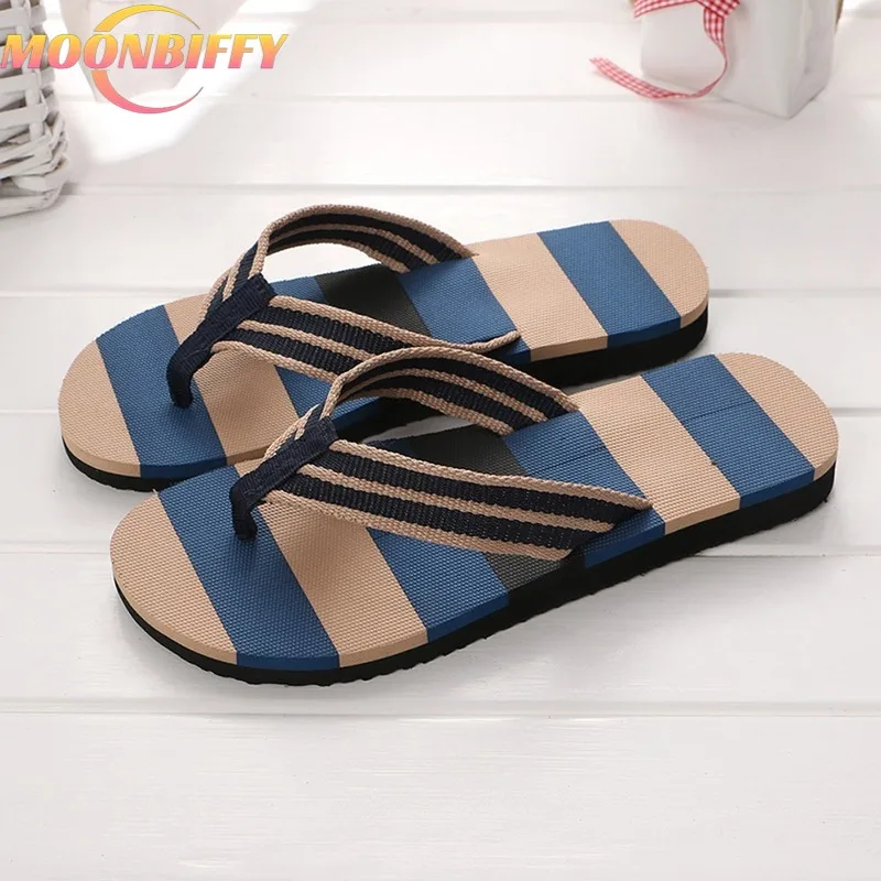 

Summer New Arrival Men Slippers Anti-Skid Beach Outdoor Male Sandals Colorful Soft Light Weight Casual Flip-Flops