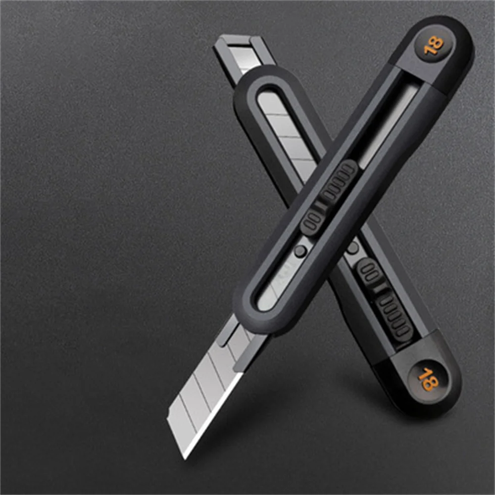 

1pc Retractable Snap Off Wide Blade Utility Knife Box Cutter Art Knife,Auto Lock Carbon Steel Sharp Cutting Carton