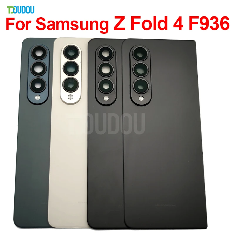 Складная крышка батарейного отсека 4 5G для Samsung Z Fold4 F936 F936B F936U Задняя стеклянная