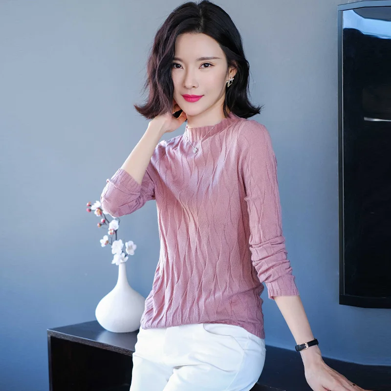 

Women Ribbed Knitted Pullover Top Pull Hiver Femme Sweater Warm Female Jumper Thick Christmas one
