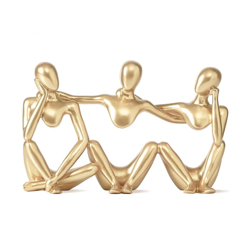 

Статуя лучшего друга из абстрактной смолы, статуэтка дружбы для дома, гостиной, офиса, интерьера стола, аксессуары, подарок