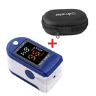 Светодиодный Пальчиковый оксиметр, Пальчиковый зажим для измерения насыщенности крови кислородом и пульса, энергосберегающий пульсоксиметр с двумя цветными экранами