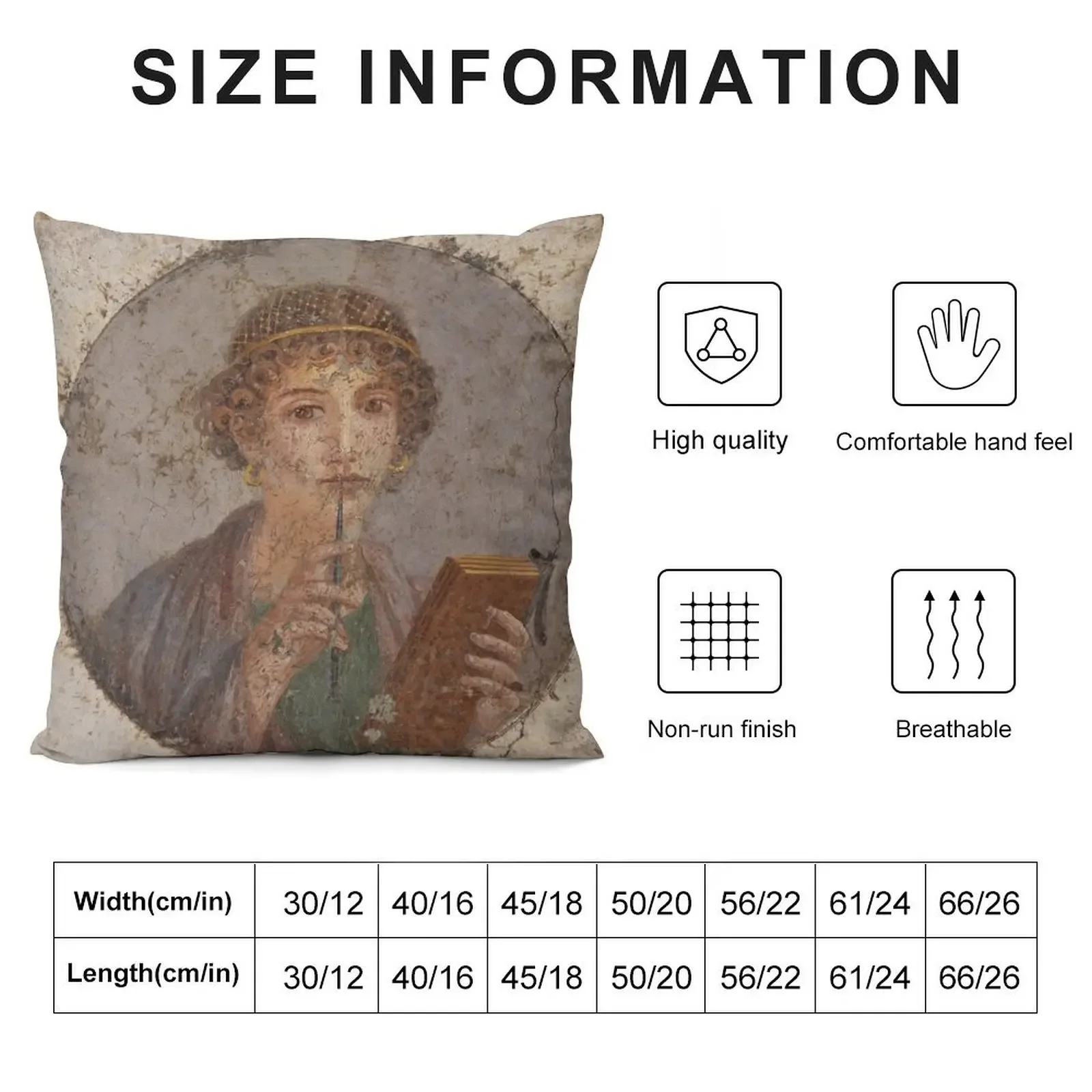 Сувенир от Pompeii - Шаффо – это мышление декоративная подушка наволочки