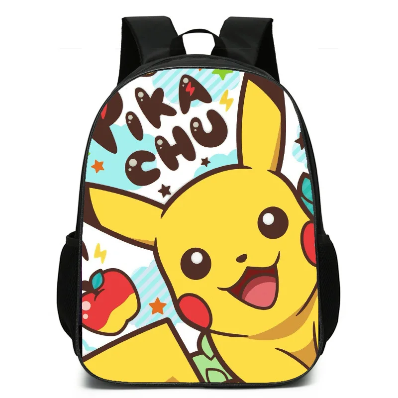

New Printing Souvenir Pikachu Primary School Cartoon Backpack Children's Kindergarten Backpack Birthday Gift for Girls Kids Boys