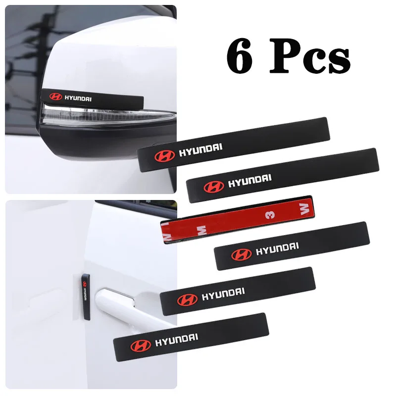 6 шт. резиновая автомобильная наклейка для предотвращения столкновений защитная
