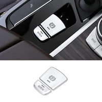chrome center electronic handbrake epb button switch decorate cover trim car interior supplies for bmw 5 series 6gt x3 x4 17 21