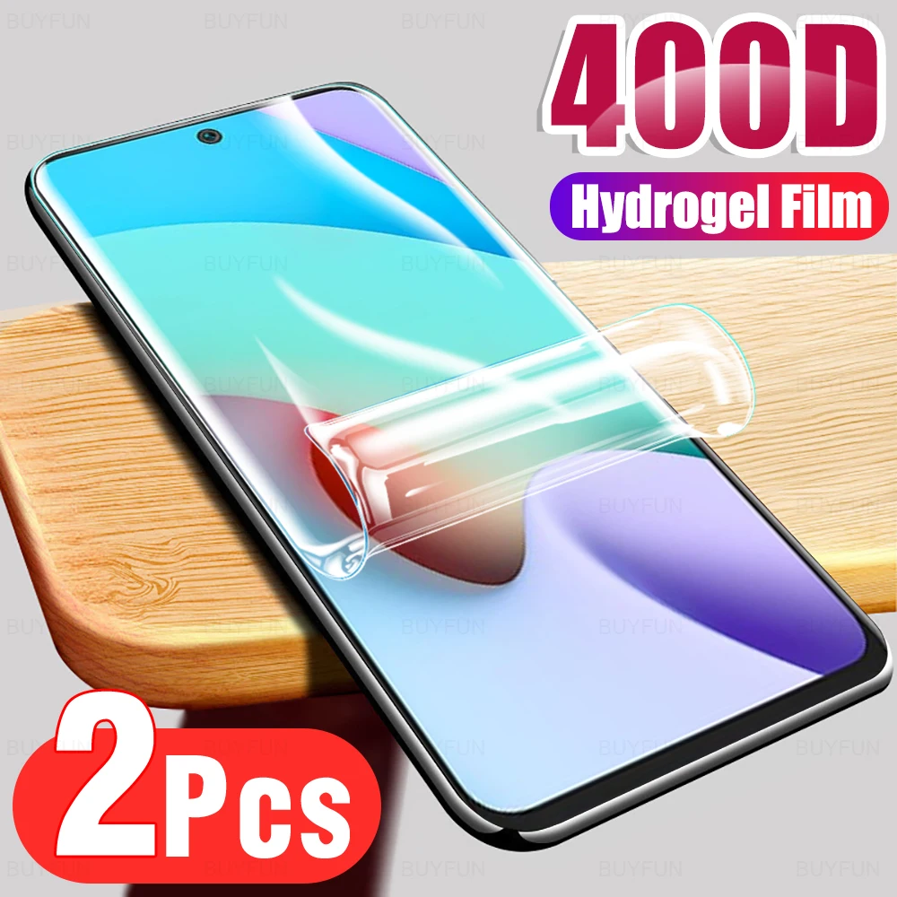 

2PCS Soft Full Cover Hydrogel Films for Xiaomi Redmi 10 4G 5G 10X Pro 5A 6 Pro 7A 7 Pro 8A 9A 9C NFC 9i 9T Redmi Go Screen 99D