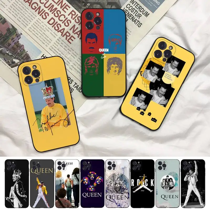 

Freddie Mercury Queen Phone Case For iPhone 8 7 6 6S Plus X SE 2020 XR XS 14 11 12 13 Mini Pro Max Mobile Case