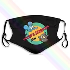 Моющаяся многоразовая маска The Simpsons против зуда и царапин с 2 фильтрами PM2.5 5 слоев