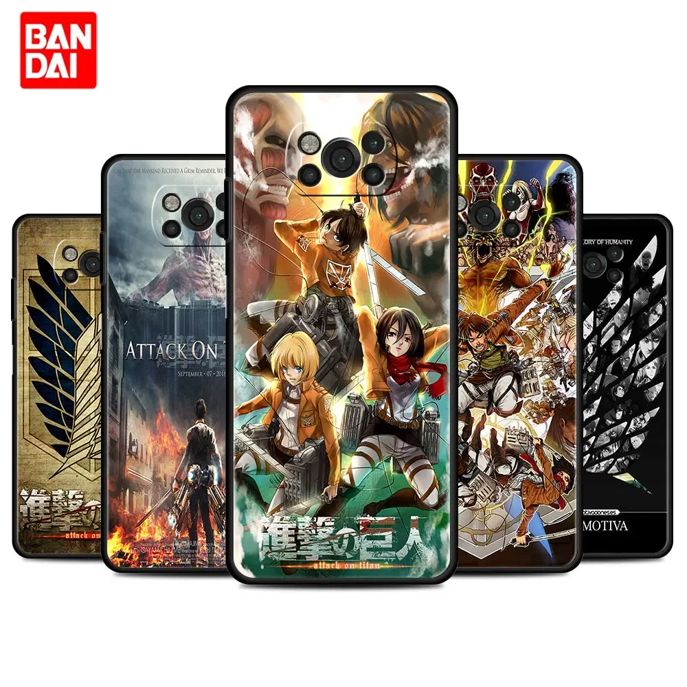 

Attack On Titan Anime Japan Case for Xiaomi Mi Poco X3 NFC F3 Redmi Note 9s 9 9A 9C 8 10 11 9T 8T 10T K40 Pro Plus Cover Tpu