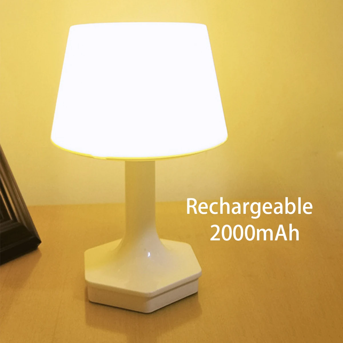 

Перезаряжаемая USB-тумбочка Двух Цветов С Переключателем, Светодиодная Настольная Лампа