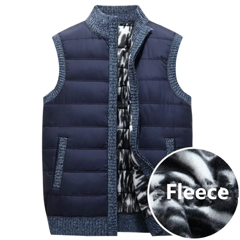 

Men's vest sweater coat Fall/winter casual sleeveless knit jacket