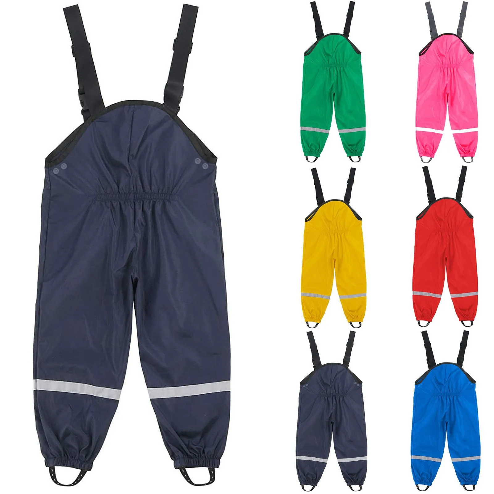 Raincoat Toddler Baby Clothes Childrens Romper Mud Pants Rain Casuales Trousers Kids PU Girls Overall Waterproof Boys Teenage