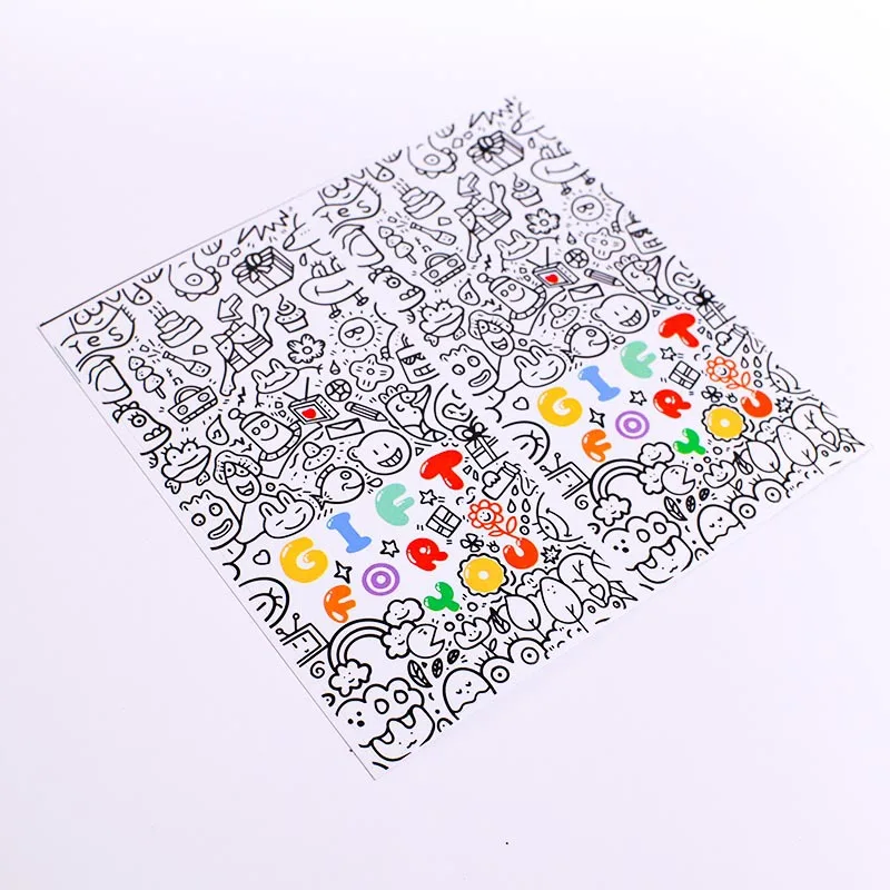 

Прямоугольные наклейки "Спасибо", Tumoni, 10/50 шт.