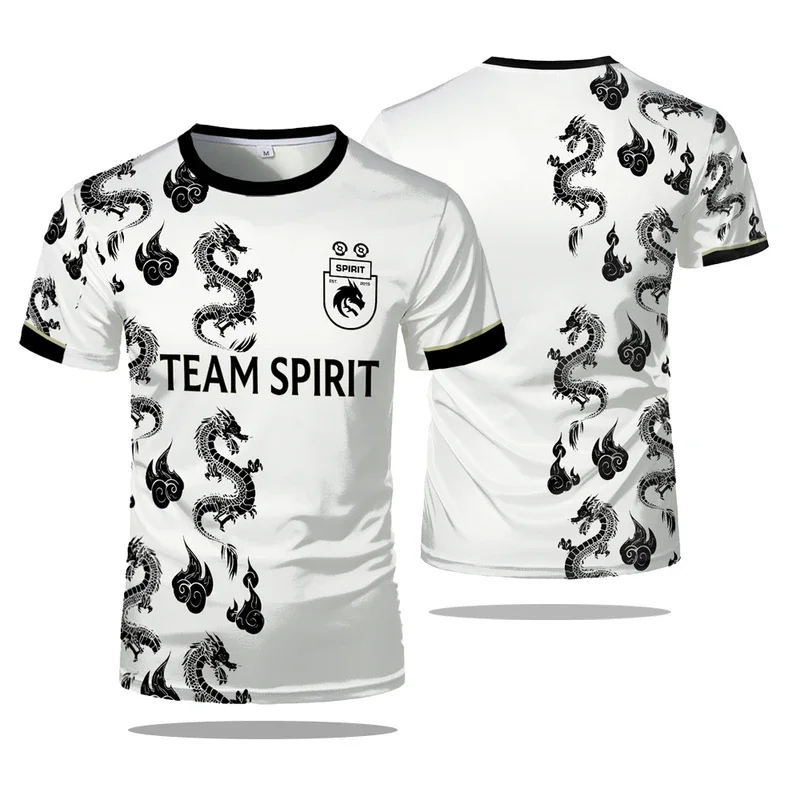 2024 Новая футболка Team Spirit Джерси Dota CS GO ESports Game Uniform Мужская Player Donk Sports Contest Одежда