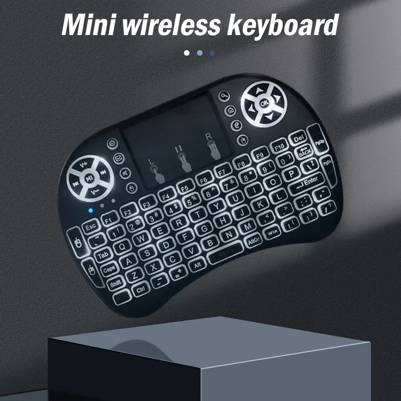 

Wireless Mini Keyboard Flight Mouse 2 4g Large Touchpad Digital Computer Dry Battery USB Charging Dual Purpose Keyboard