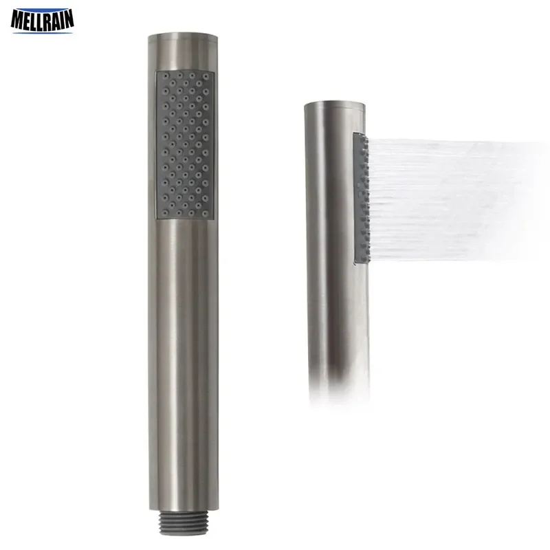 

2023 Stainless Steel Brushed Bathroom Handheld Shower Head Bath Sprinkler 1.5 Meter Shower Hose Wall Mounted Bracket faucet dra