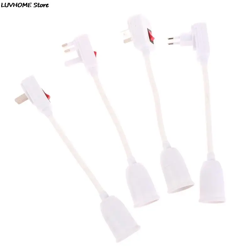 Нержавеющая сталь Ulife E27 патрон лампы держатель лампы стандартный адаптер с переключателем вкл/выкл гибкий удлинитель