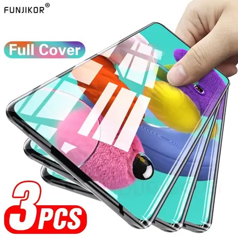 Стекло с полным покрытием для Samsung Galaxy A53 5G A13 A23 A33 A73 A03 Core M53 M33 M23 A24 A54 A04 9D, защита экрана